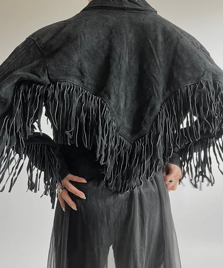 【USED】  Suede Fringe Jacket /250301-010