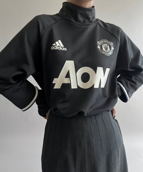 【USED】 adidas MANCHESUTER UNITED L/S Soccer Shirt /240921-002