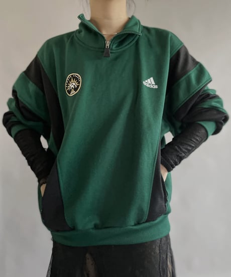 【USED】  Adidas Jersey  Half Zip Top/ 230415-020