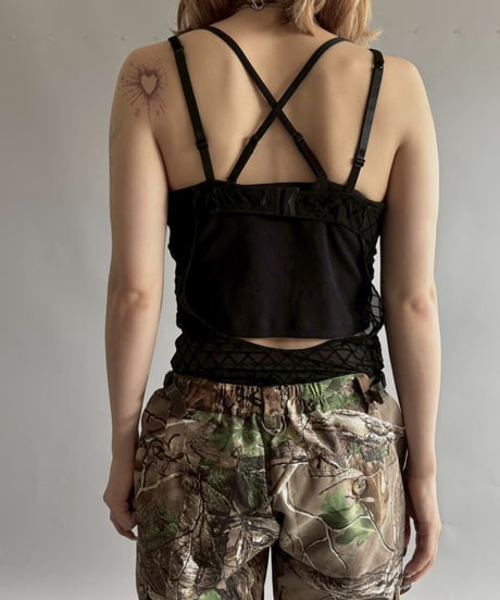 【USED】 Sheer Leotard Camisole Top  /251012-020