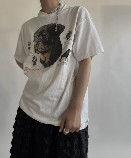 【USED】 Short Sleeved Dog T-shirt / 220611-014