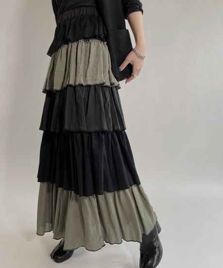 【RE;CIRCLE】 RE Indian Cotton Skirt / 220503-009
