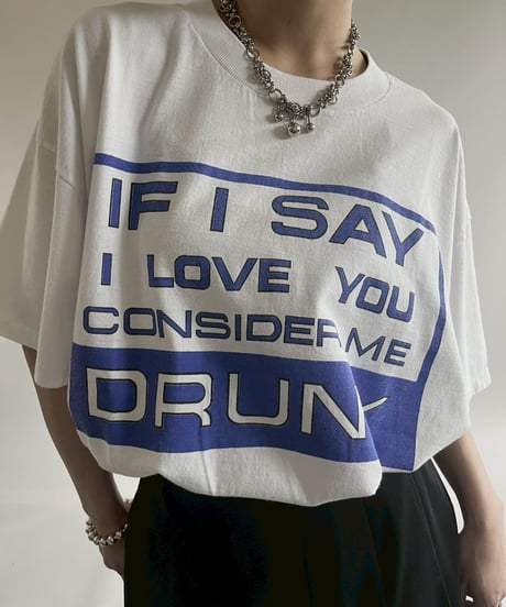 【USED】  90's ONEITA Message T-Shirt/250510-026