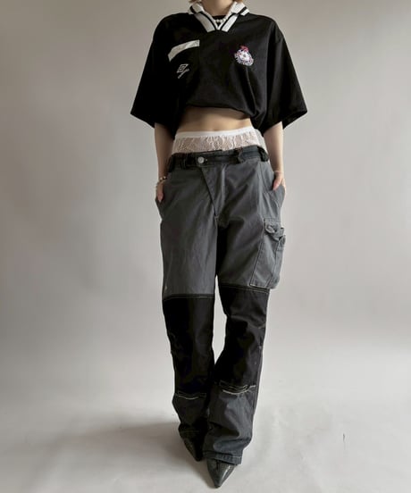 【USED】 90's Football League Referee Soccer Shirt / 250607-012