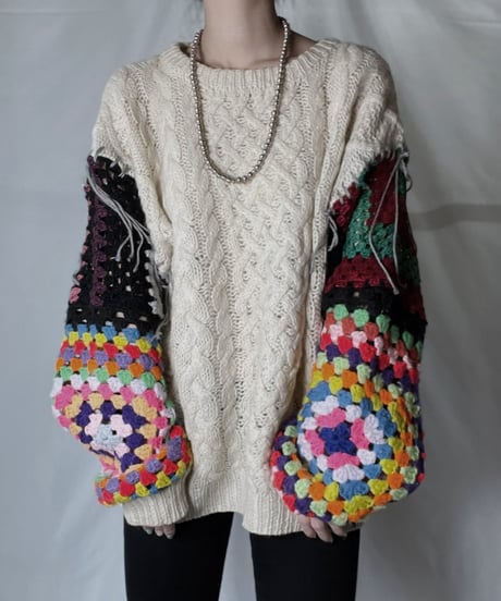 THE TINY SHOP BY MORI RE Aran Knit キャミ CATEGORY Crochet | THE TINY SHOP by MORI