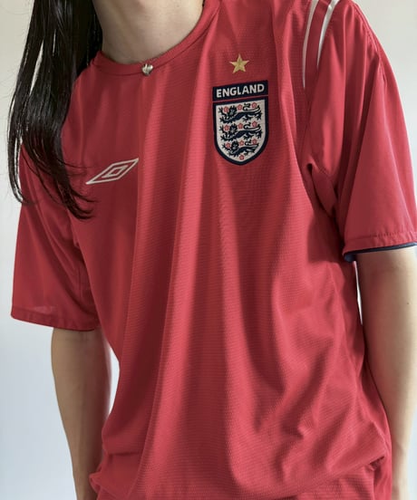 【USED】 UMBRO 04~06's ENGLAND Soccer Shirt/ 250607-045