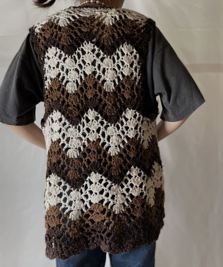【USED】  Crochet Vest/210825-032