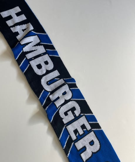 【USED】 Knit Soccer Muffler Blue × Black / 230206-012