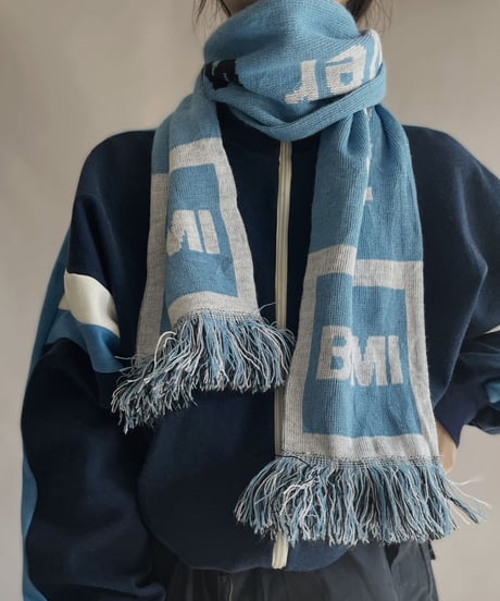 【USED】 Knit Soccer Muffler Light Blue / 230206-005