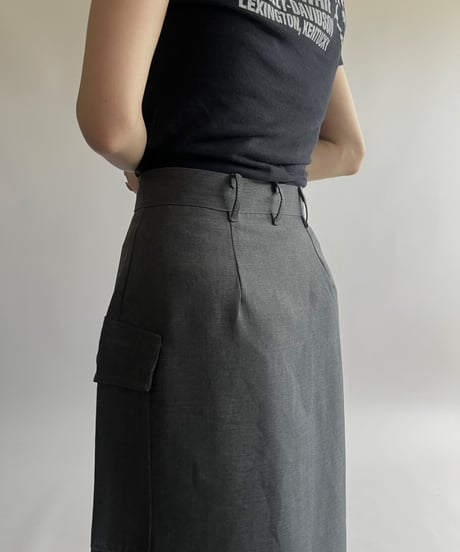 【USED】 Cargo Pocket Long Skirt /250426-019
