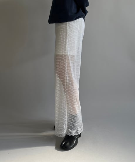 【USED】 Pattern Sheer Pants /250118-011