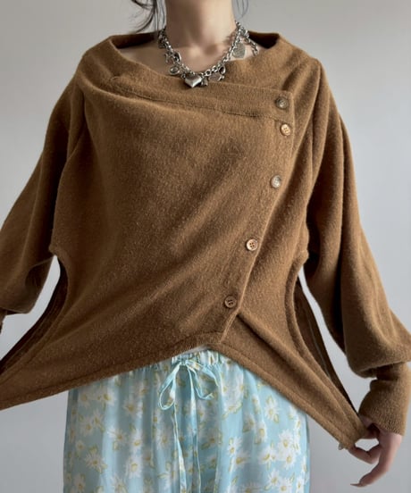 【RE;CIRCLE】 RE Deformed Acrylic Cardigan / 260312-004