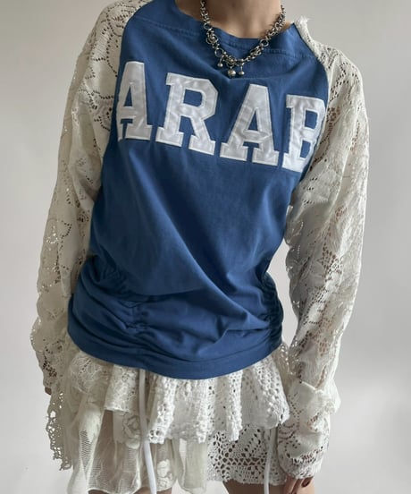 【RE;CIRCLE】 RE Lace Switching Raglan T-Shirt / 250605-009