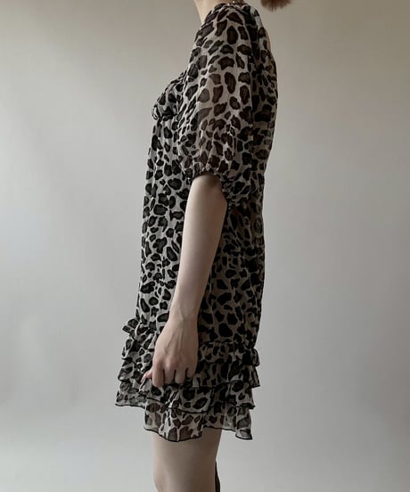 【USED】 Leopard Pattern S/S One-Piece  / 250628-003
