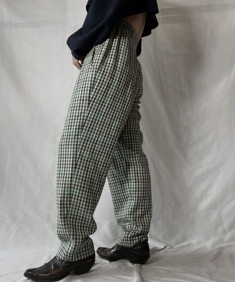 【USED】 Plaid Pants/211014-052