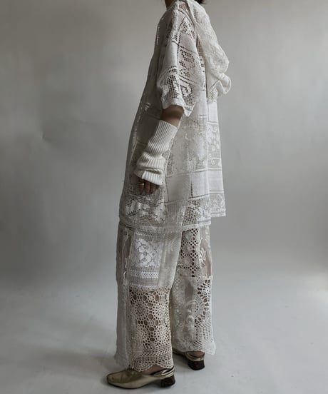 【RE;CIRCLE】 RE Crochet Lace S/S Hoodie / 220427-027