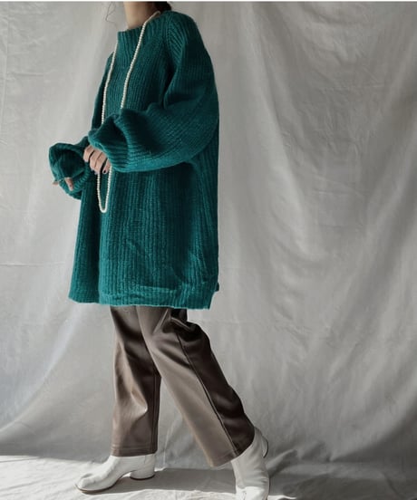 【USED】    Mohair Knit Top②/211216-003