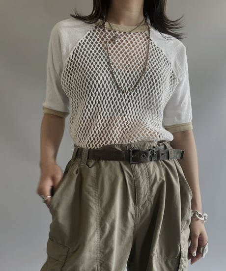 【USED】S/S Mesh T-shirt / 230708-015