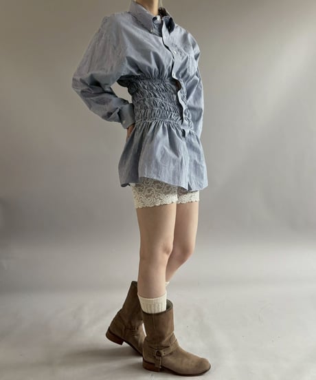 【RE;CIRCLE】 RE Shirring Shirt / 260504-005