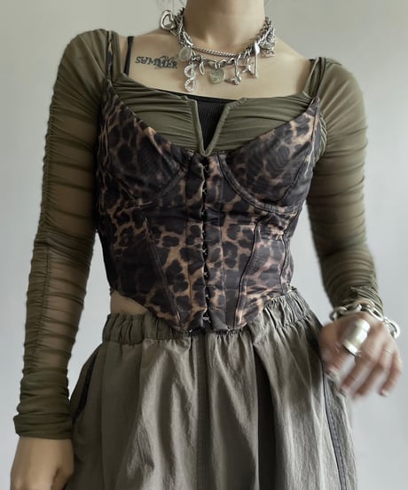 【USED】 L/S Design Sheer  Top /240914-002