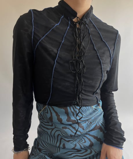 【USED】 Design L/S Sheer Top  / 250517-009