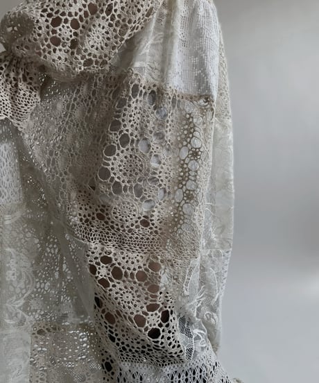 【RE;CIRCLE】 RE Crochet Lace Patchwork One-piece / 220427-040