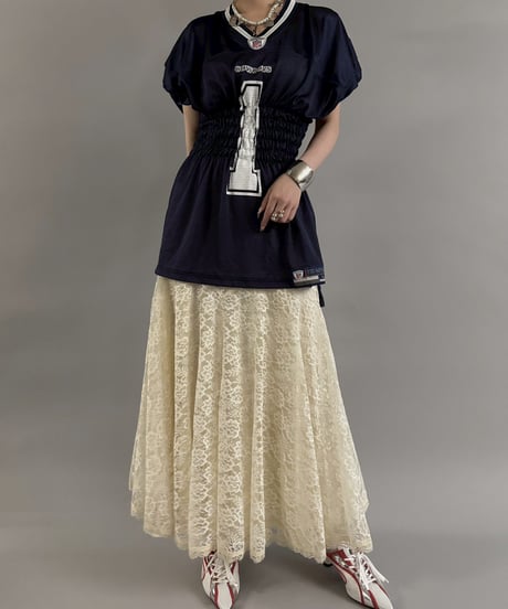 【RE;CIRCLE】 Shirring Football Shirt  /  250904-005