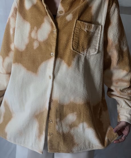 【RE;CIRCLE】Tie Dye Dyeing Corduroy shirt③ /210226-007