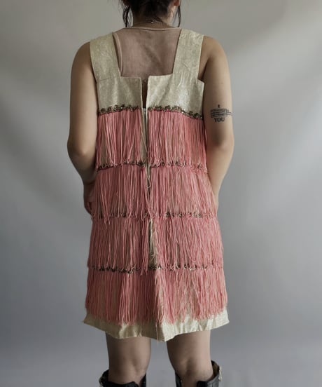 【USED】 Lame Fringe Camisole Top / 231112-014
