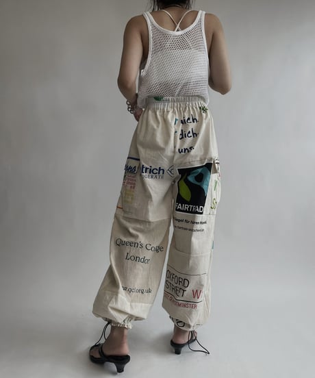 【RE;CIRCLE】 RE Eco-Friendly Bag Draw Cord Pants / 220804-020