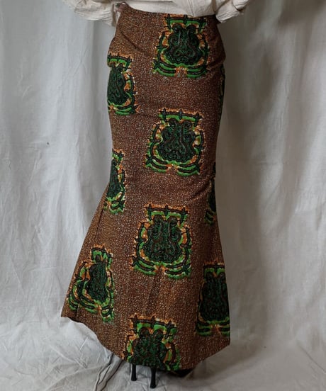 【USED】 African Batik Skirt③/210428-010
