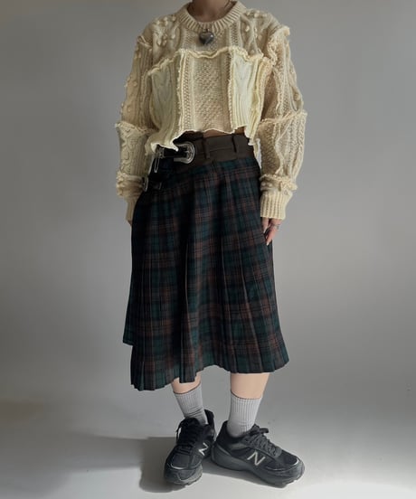 【RE;CIRCLE】 RE Kilt Skirt Middle / 250206-012