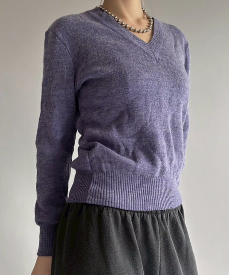 【USED】 V-Neck Knit Top / 251129-013