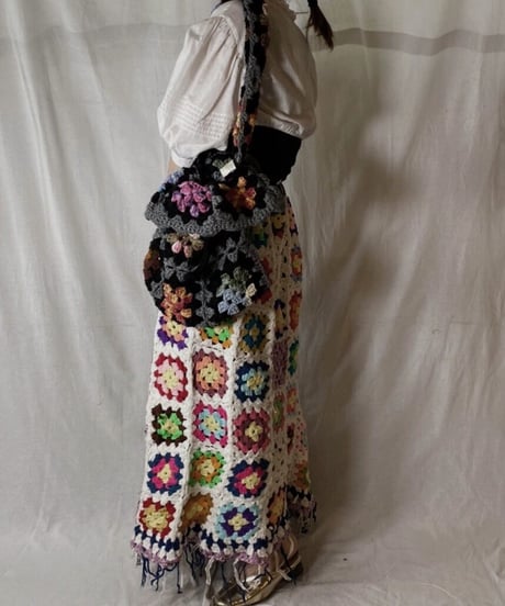 【RE;CIRCLE】 Granny Knit Bag③/210404-014