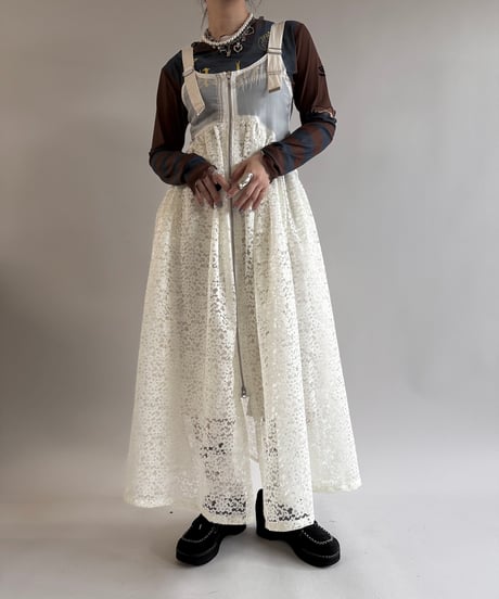 【RE;CIRCLE】 Re Parachute Lace Jump Skirt/ 250320-003
