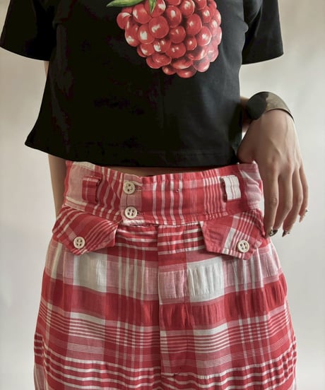 【USED】 Checked Wide Pants/250816-018