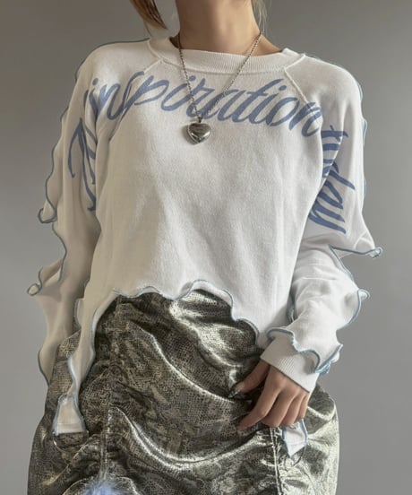 【RE;CIRCLE】 RE Mellow Message Print Sweat /  251023-009