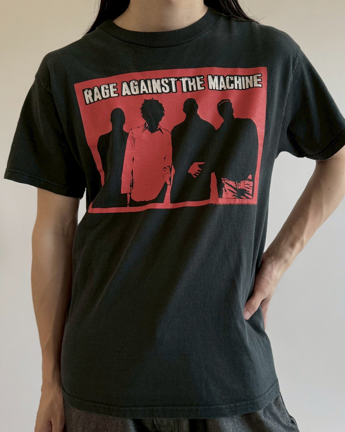 USED】 90's GIANT RAGE AGAINST THE MACHINE T-Sh