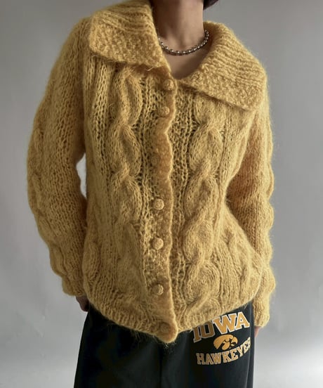 【USED】 Made in Italy Vintage knit Cardigan /251108-007