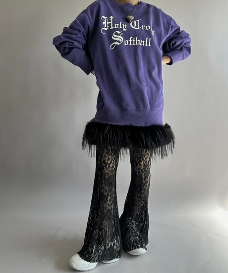【USED】 Fur Patterned  Velour Camisole Long One-Piece/241019-007