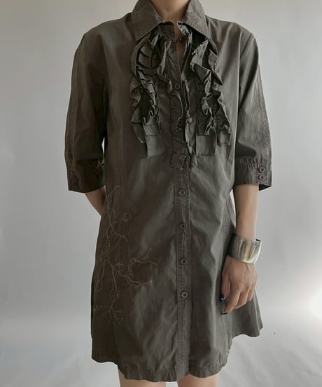 【USED】 Cop.Copine Frill Shirt  /251014-027
