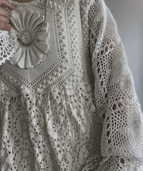 【RE;CIRCLE】 RE Crochet Lace One-piece / 230504-001