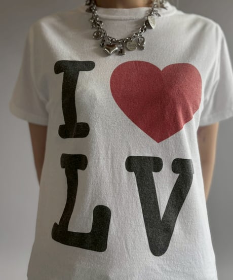 【USED】 RESIZED FRUIT OF THE LOOM I♡LV T-Shirt / 260627-013