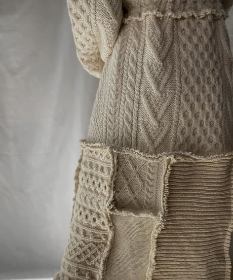 【RE;CIRCLE】 RE Alan Knit Patch Work One-piece②/220120-034