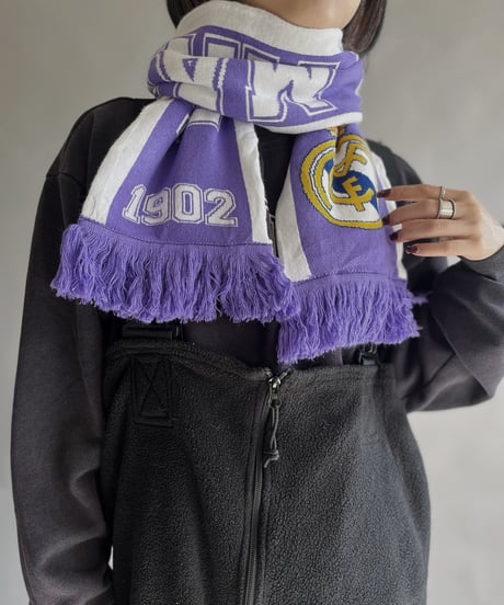 【USED】 Knit Soccer Muffler REAL MADRID / 240108-012