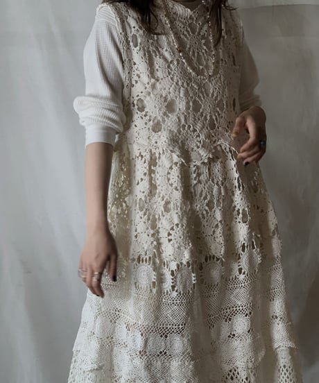 【RE;CIRCLE】  RE Crochet N/S Dress ②/210512-006