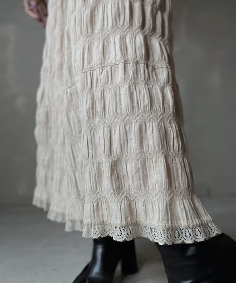 【USED】  Cotton Long Skirt/220220-015