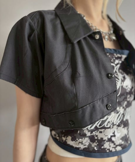 【Chinatsu Aoyama】 RE Makers Shirt Charcoal Black / 260702-025