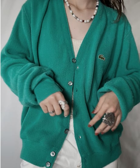 【USED】   LACOSTE Knit Cardigan⑥/211126-014