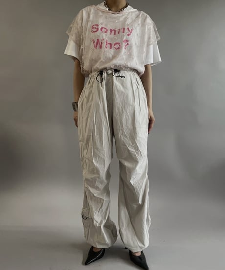 【USED 】Flower Patterned Sheer Top /240505-023